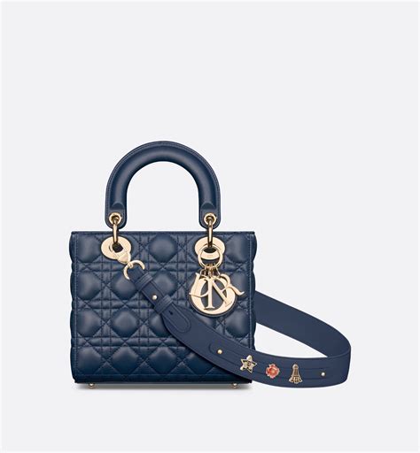 dior nano bag|Lady Dior Nano Pouch Deep Ocean Blue Cannage Lambskin.